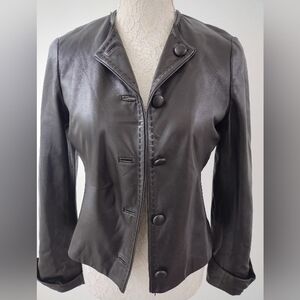 AGNONA LIGHTWEIGHT SOFT LEATHER JACKET